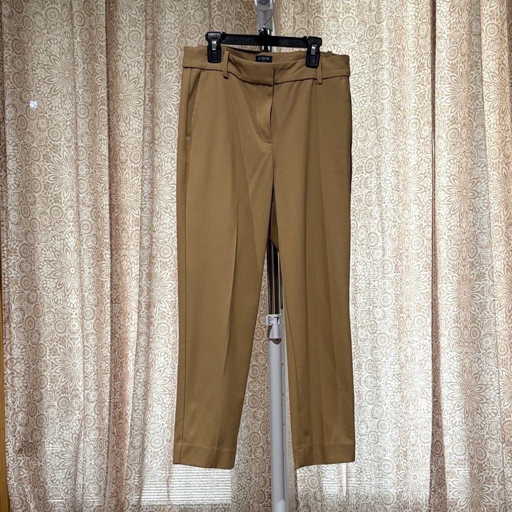 J. Crew Ruby Crop Pants in Tan
